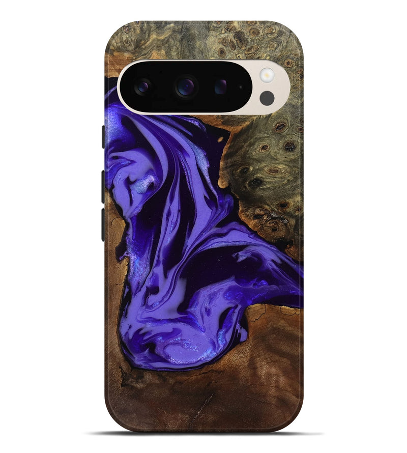 Pixel 9 Pro XL Wood Live Edge Phone Case - Adell (Purple, 808660)