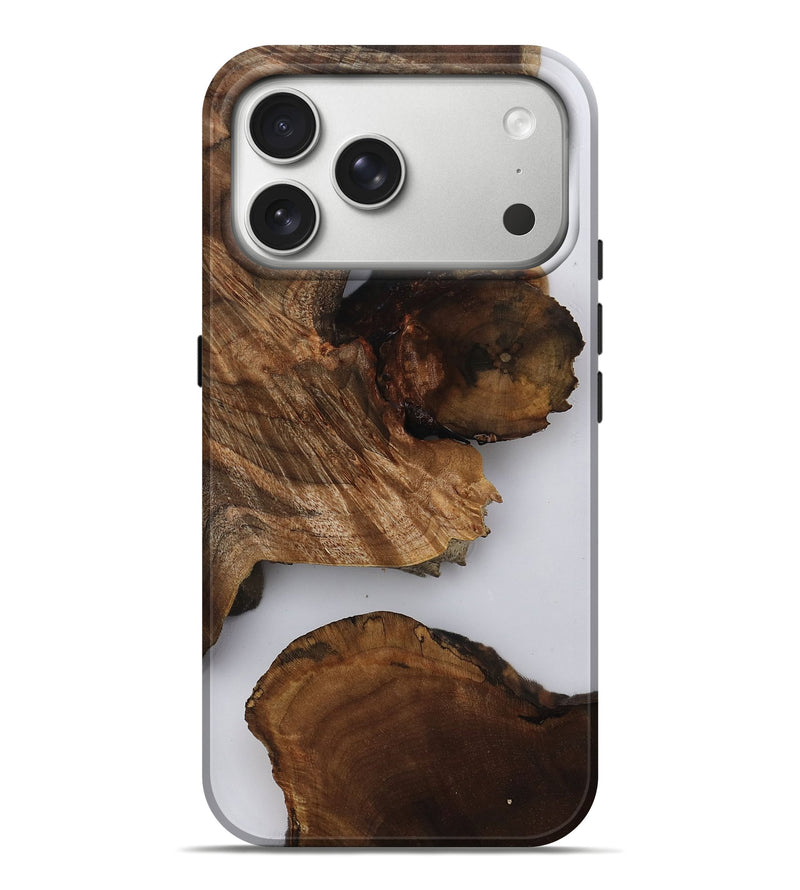 iPhone 17 Pro Max Wood Live Edge Phone Case - Amora (Clear, 808664)