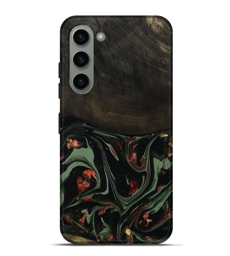 Galaxy S23 Plus Wood Live Edge Phone Case - Mollie (Green, 808673)
