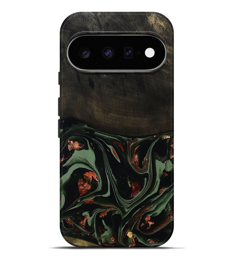 Pixel 11 Pro XL Wood Live Edge Phone Case - Mollie (Green, 808673)