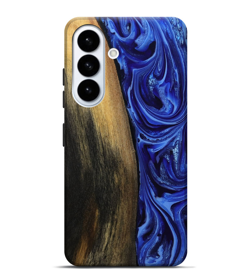 Galaxy S26 Plus Wood Live Edge Phone Case - Zachery (Blue, 808675)