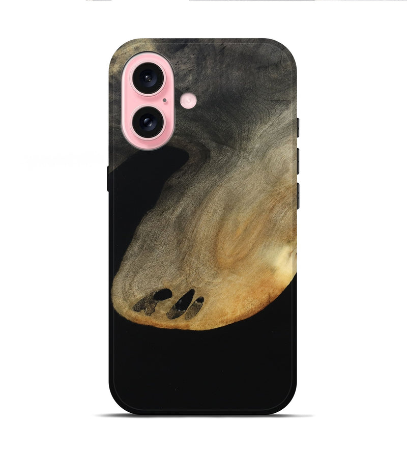 iPhone 16 Wood Live Edge Phone Case - Beau (Wood Burl, 808677)