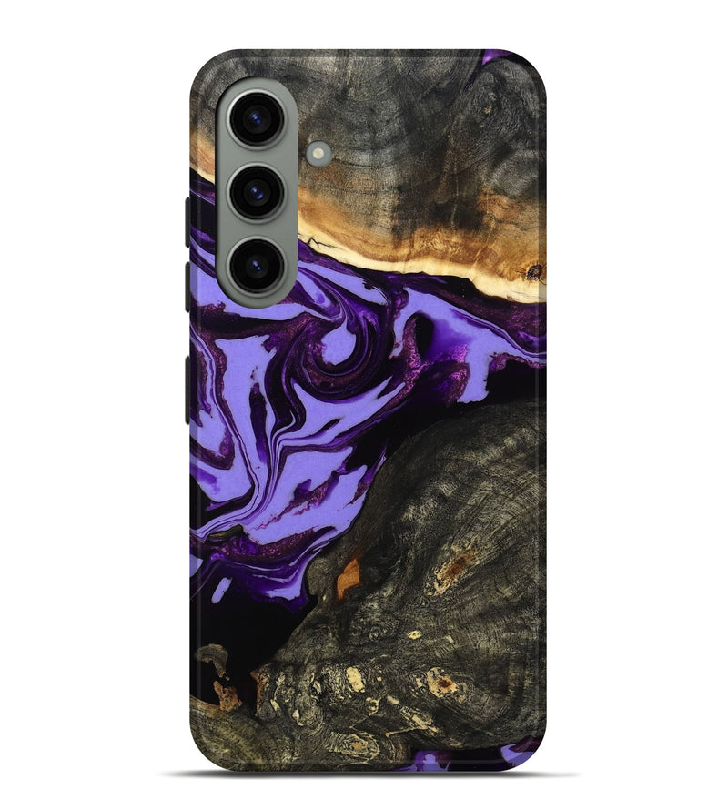 Galaxy S24 Plus Wood Live Edge Phone Case - Lexus (Purple, 808689)