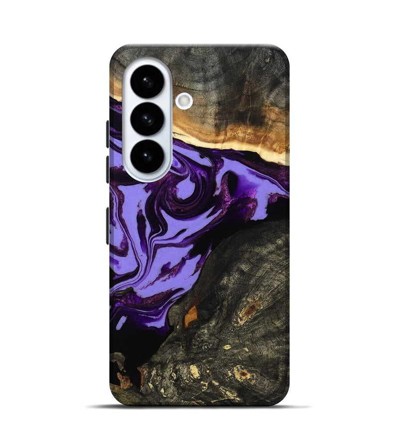 Galaxy S26 Wood Live Edge Phone Case - Lexus (Purple, 808689)