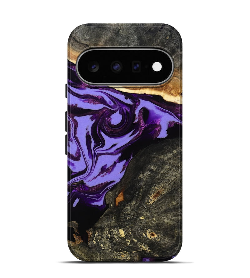 Pixel 11 Pro Wood Live Edge Phone Case - Lexus (Purple, 808689)