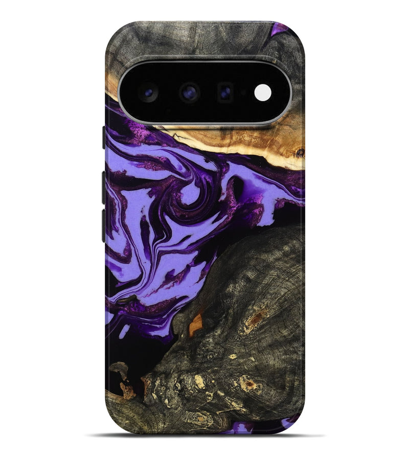 Pixel 11 Pro XL Wood Live Edge Phone Case - Lexus (Purple, 808689)