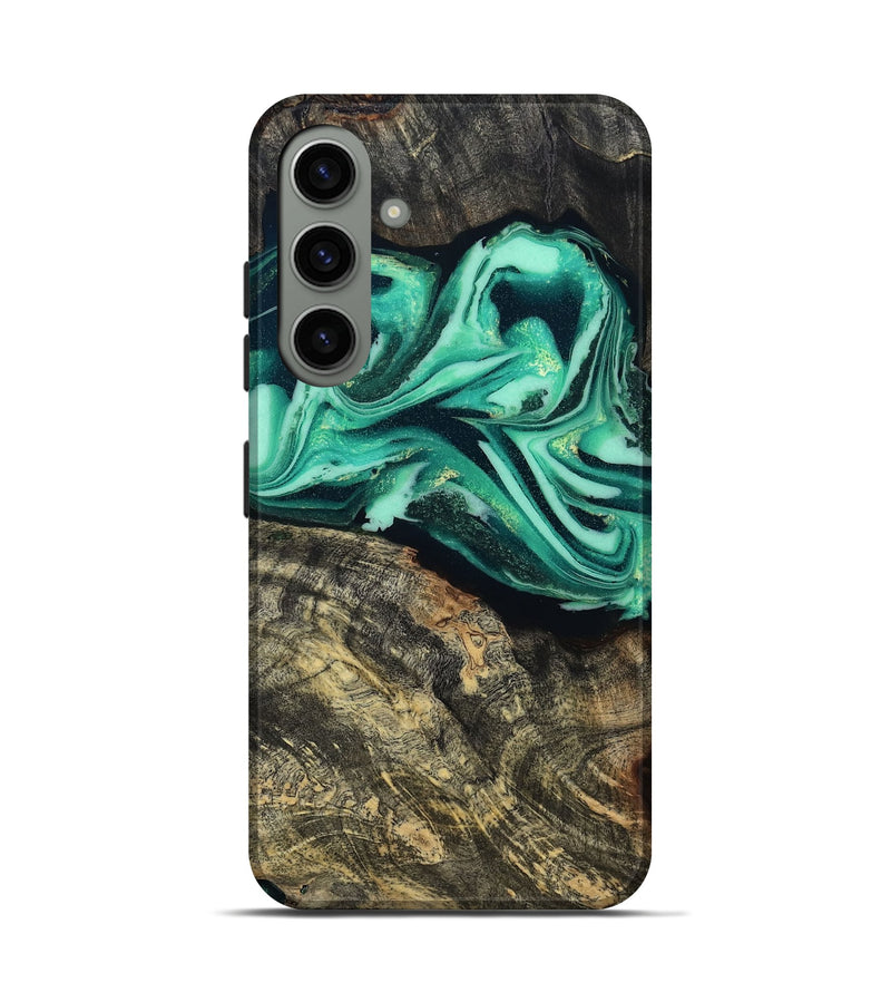 Galaxy S24 Wood Live Edge Phone Case - Emeline (Green, 808693)