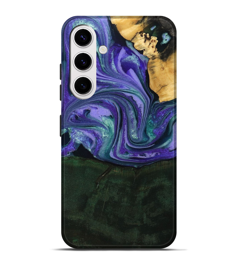 Galaxy S25 Plus Wood Live Edge Phone Case - Raelynn (Purple, 808694)