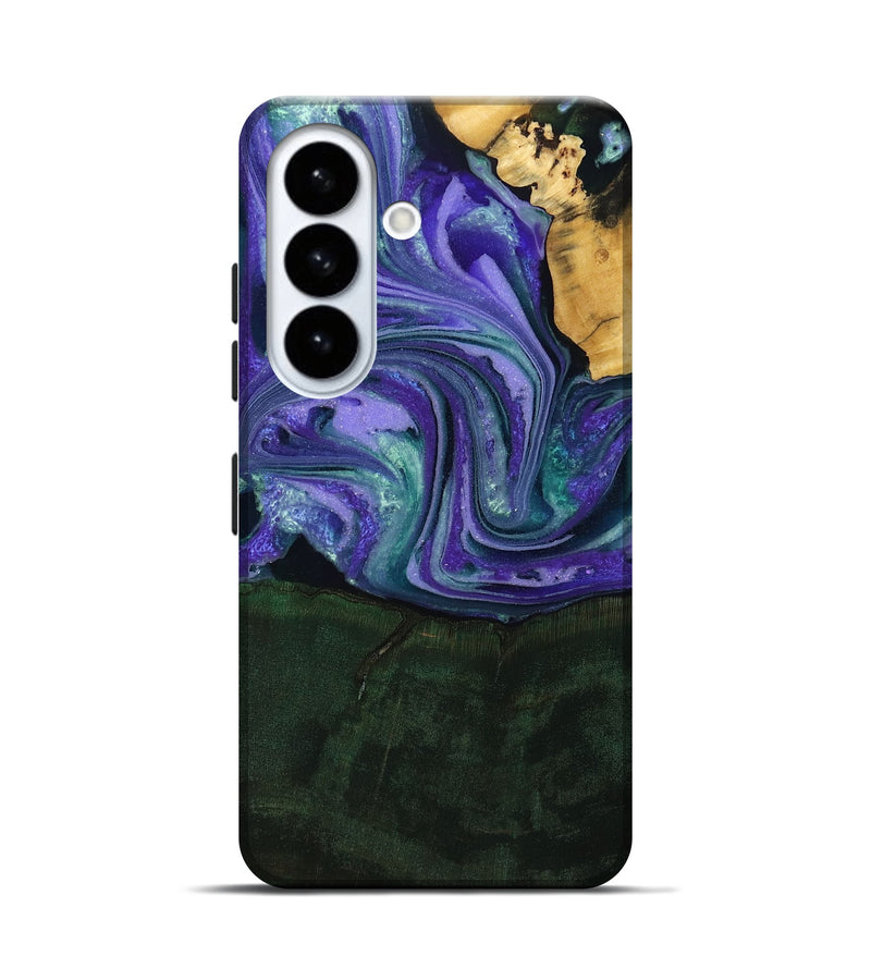 Galaxy S26 Wood Live Edge Phone Case - Raelynn (Purple, 808694)