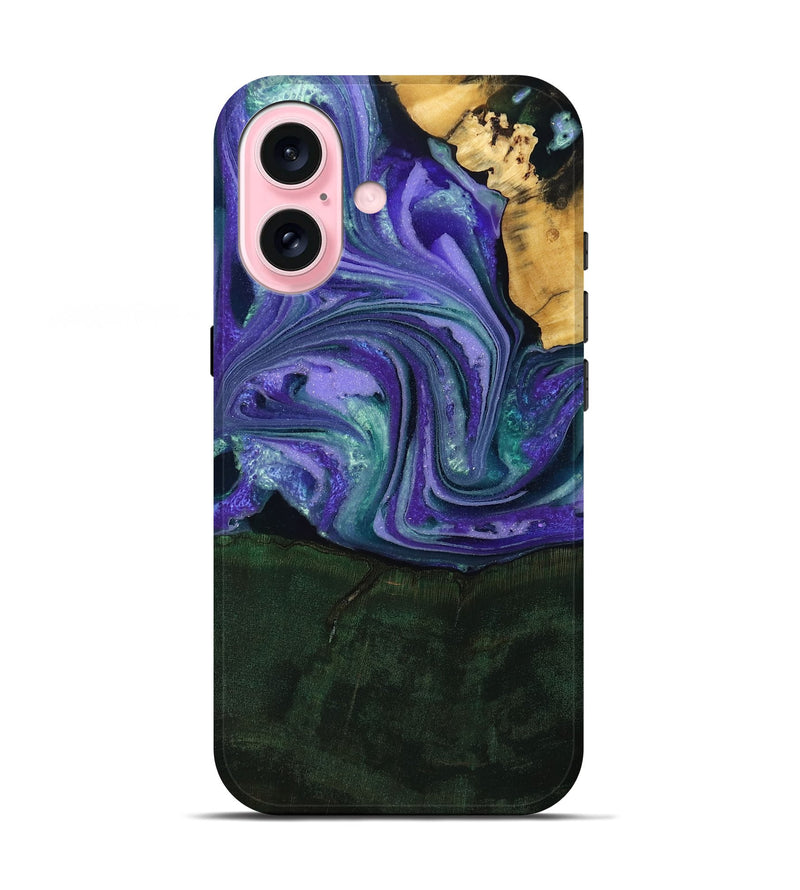 iPhone 17 Wood Live Edge Phone Case - Raelynn (Purple, 808694)