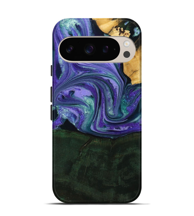 Pixel 9 Pro Wood Live Edge Phone Case - Raelynn (Purple, 808694)