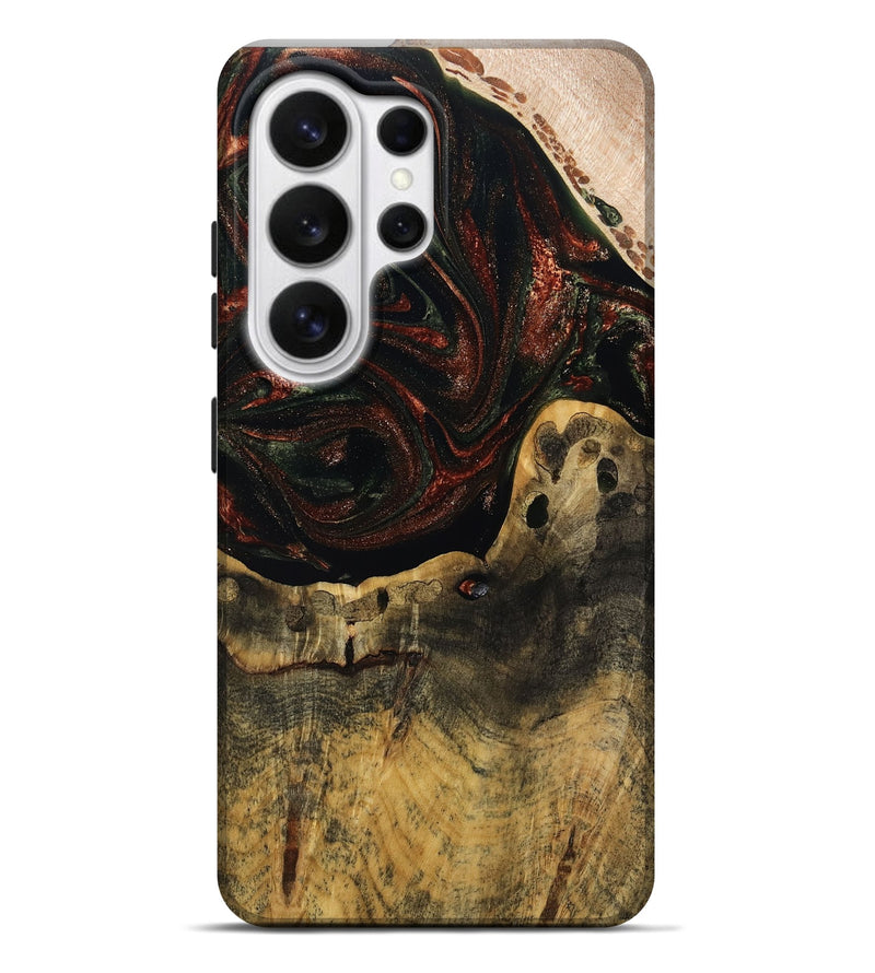 Galaxy S26 Ultra Wood Live Edge Phone Case - Aryanna (Red, 808697)