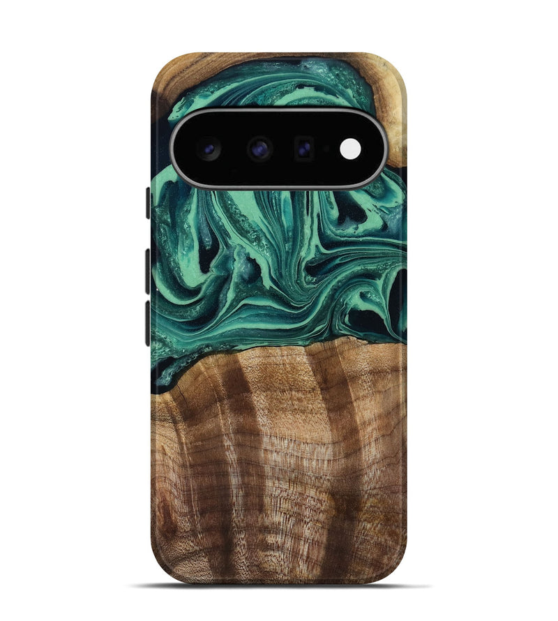 Pixel 11 Wood Live Edge Phone Case - Desiree (Green, 808700)