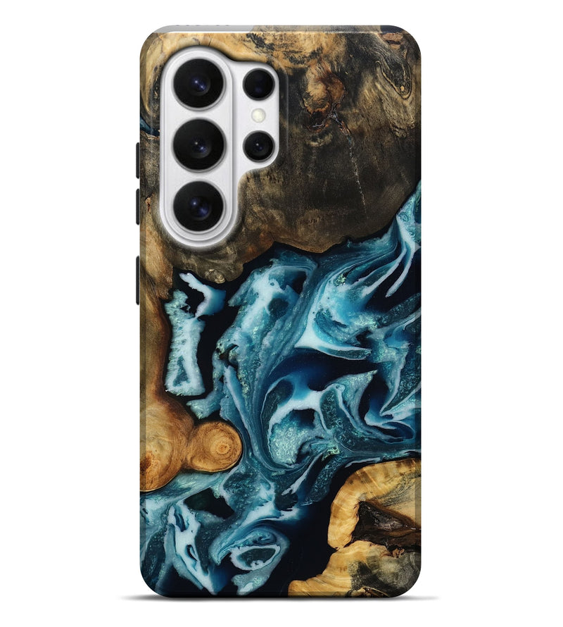 Galaxy S26 Ultra Wood Live Edge Phone Case - Garrick (Blue, 808703)