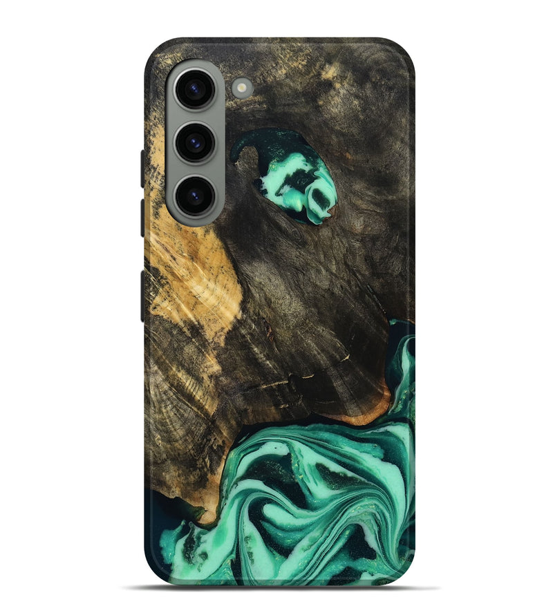 Galaxy S23 Plus Wood Live Edge Phone Case - Aleyna (Green, 808710)