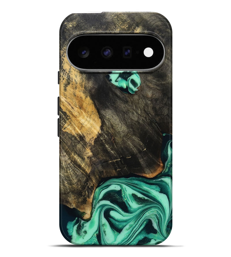 Pixel 11 Pro XL Wood Live Edge Phone Case - Aleyna (Green, 808710)
