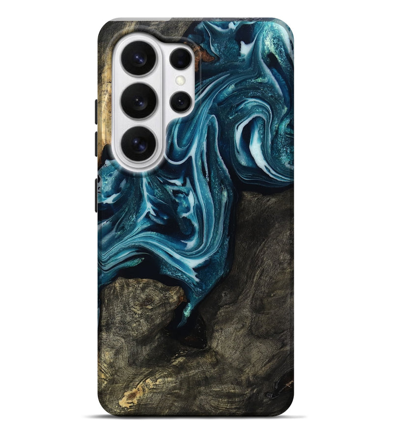 Galaxy S26 Ultra Wood Live Edge Phone Case - Elmore (Blue, 808713)