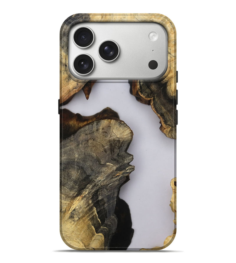 iPhone 17 Pro Max Wood Live Edge Phone Case - Timothy (Clear, 808718)