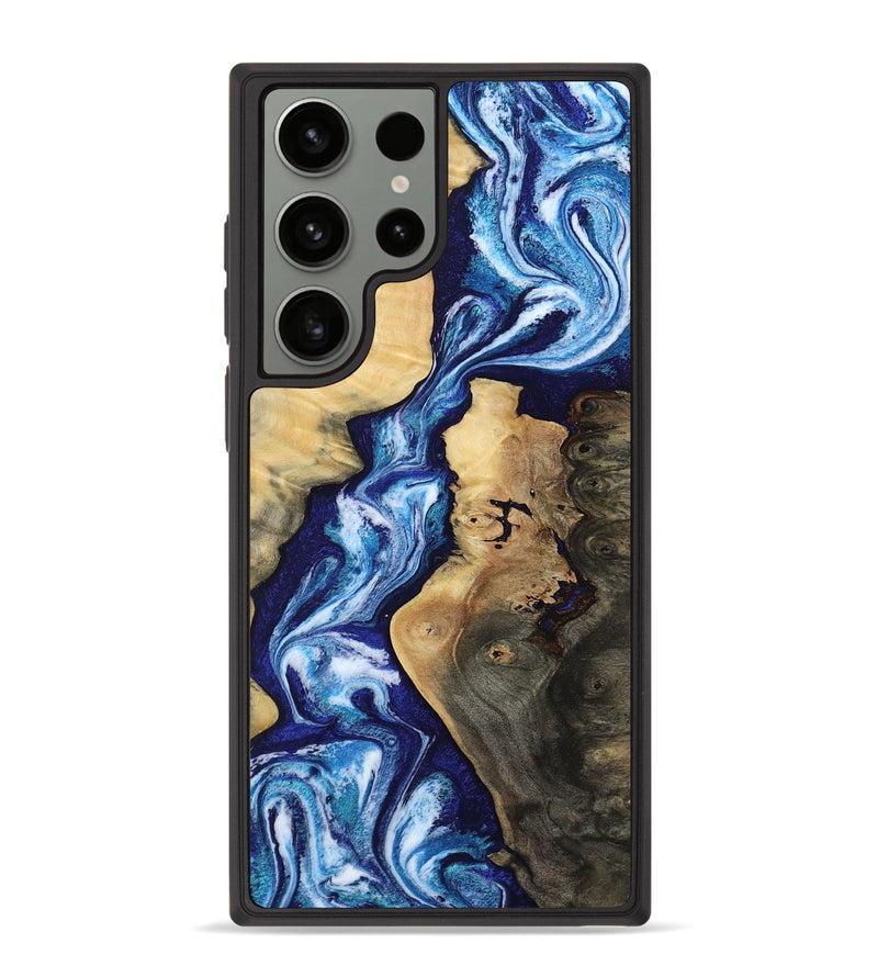Galaxy S23 Ultra Wood Phone Case - Ernst (Blue, 808739)