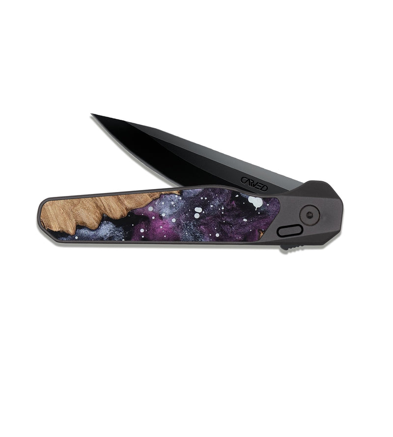 EDC Dark Slate Wood Pocket Knife - Trace (Cosmos, 808805)