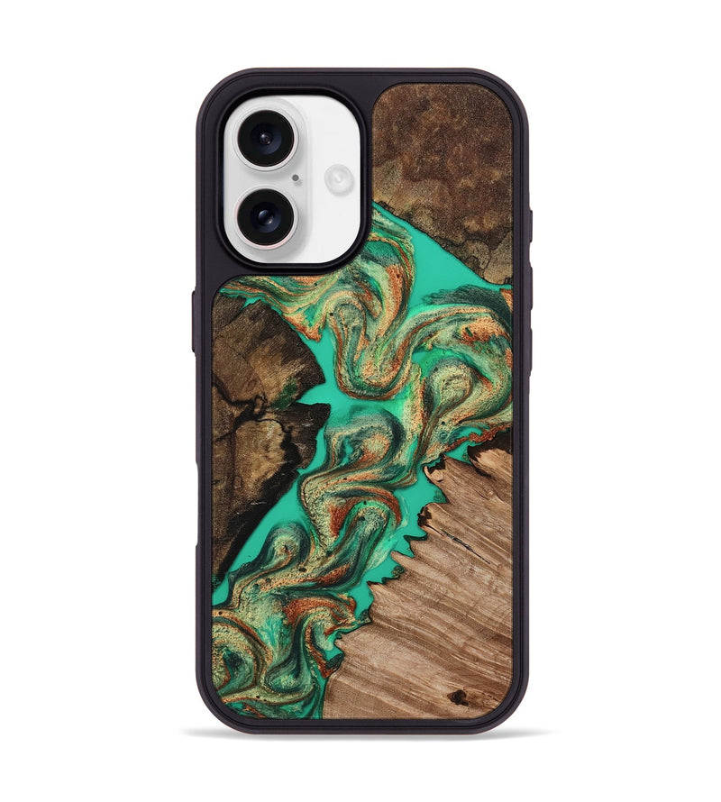 iPhone 17 Wood Phone Case - Kenley (Green, 808871)