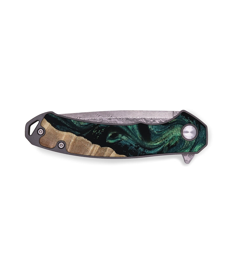 EDC Wood Pocket Knife - Grayson (Green, 808872)