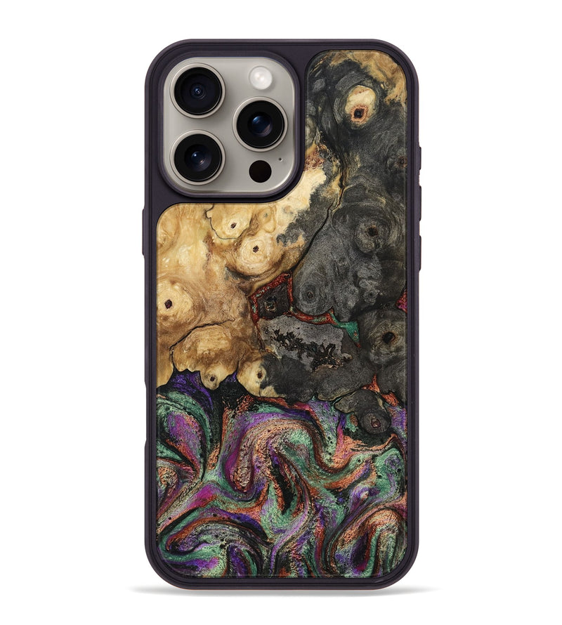 iPhone 16 Pro Max Wood Phone Case - Janeen (Green, 808874)