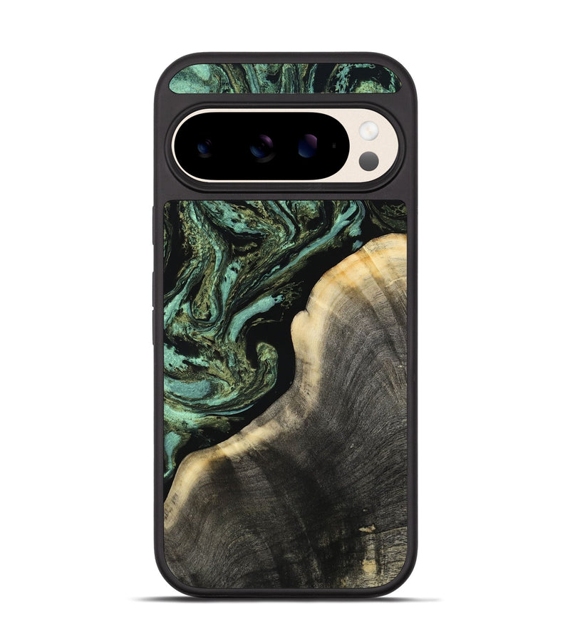 Pixel 10 Pro Wood Phone Case - Sharron (Green, 808876)