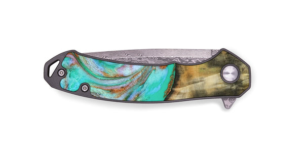 EDC Wood Pocket Knife - Addisyn (Green, 808887)