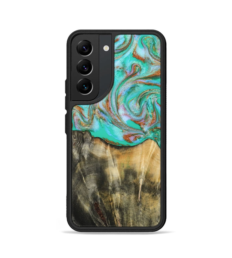 Galaxy S22 Wood Phone Case - Addisyn (Green, 808887)