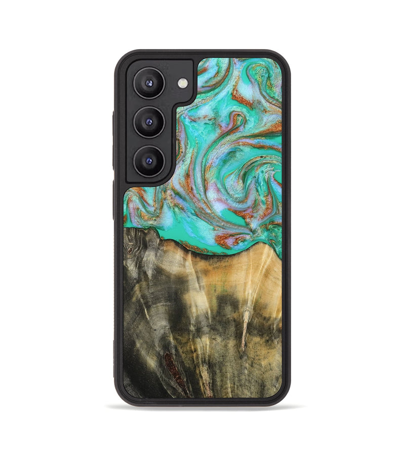 Galaxy S23 Wood Phone Case - Addisyn (Green, 808887)
