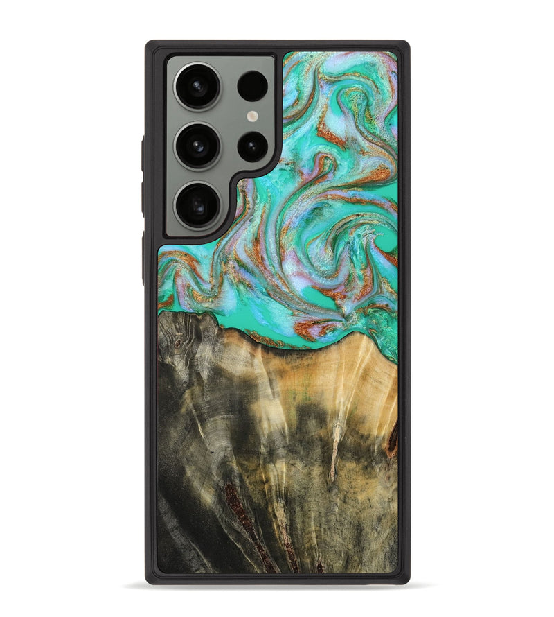 Galaxy S23 Ultra Wood Phone Case - Addisyn (Green, 808887)
