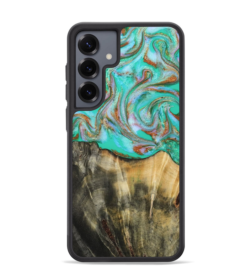 Galaxy S25 Plus Wood Phone Case - Addisyn (Green, 808887)
