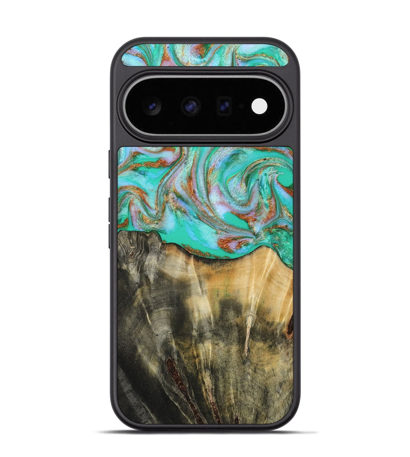Pixel 11 Pro Wood Phone Case - Addisyn (Green, 808887)