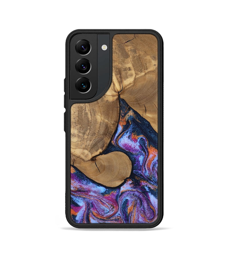 Galaxy S22 Wood Phone Case - Jesica (Blue, 808892)