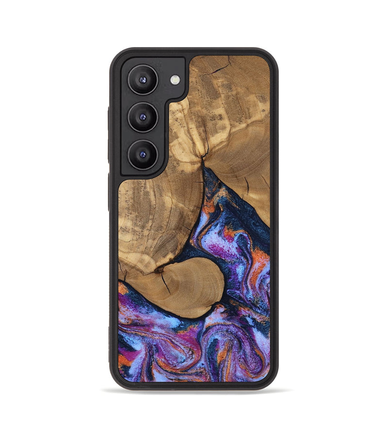 Galaxy S23 Wood Phone Case - Jesica (Blue, 808892)