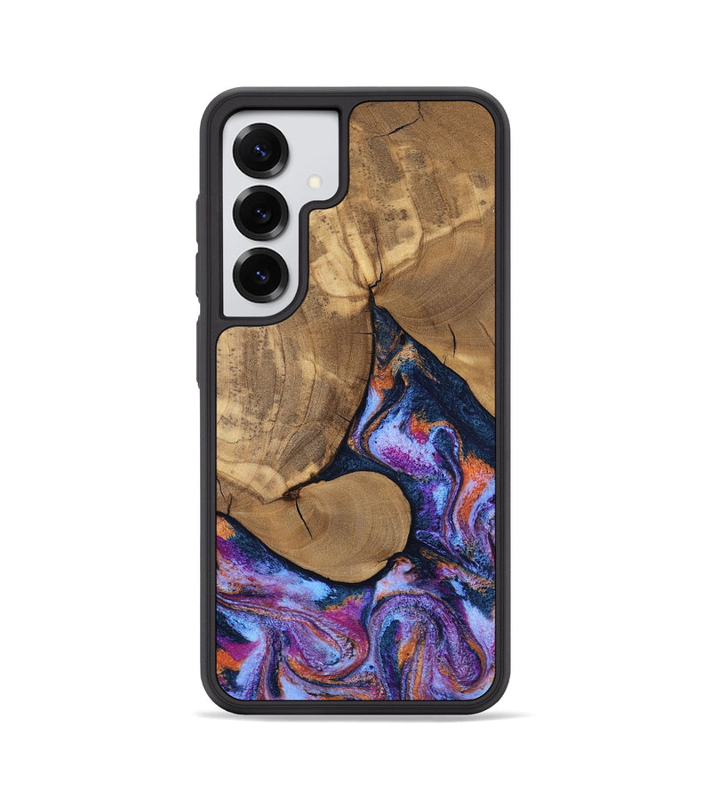 Galaxy S25 Wood Phone Case - Jesica (Blue, 808892)