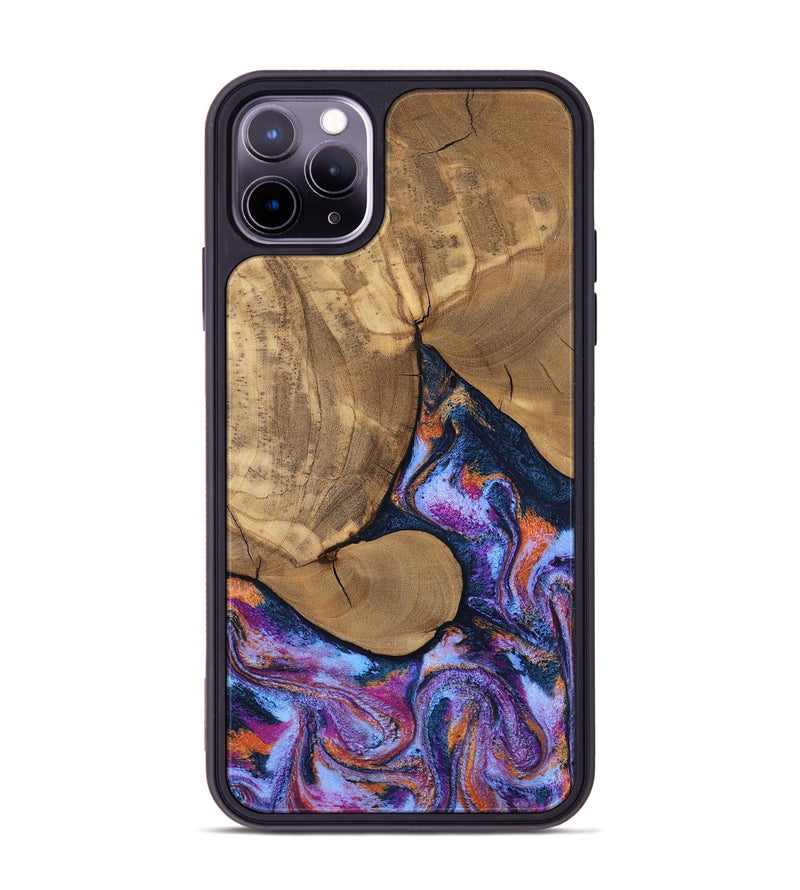 iPhone 11 Pro Max Wood Phone Case - Jesica (Blue, 808892)