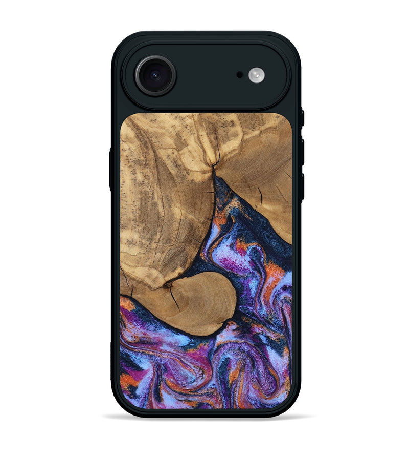 iPhone 17 Air Wood Phone Case - Jesica (Blue, 808892)