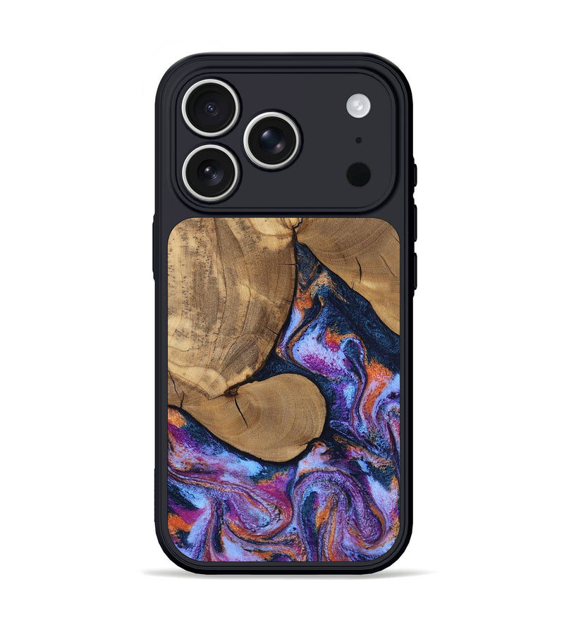 iPhone 17 Pro Wood Phone Case - Jesica (Blue, 808892)
