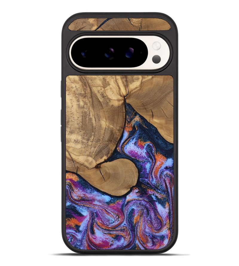 Pixel 10 Pro XL Wood Phone Case - Jesica (Blue, 808892)