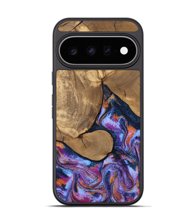 Pixel 11 Pro Wood Phone Case - Jesica (Blue, 808892)