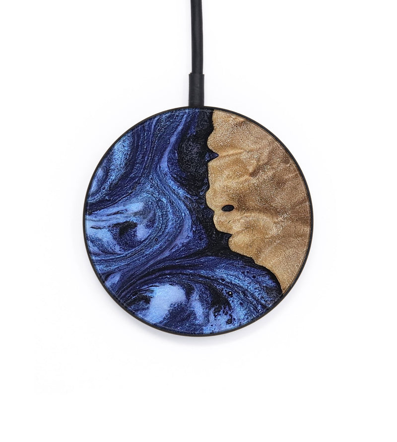 Circle Wood Wireless Charger - Zariah (Blue, 808898)