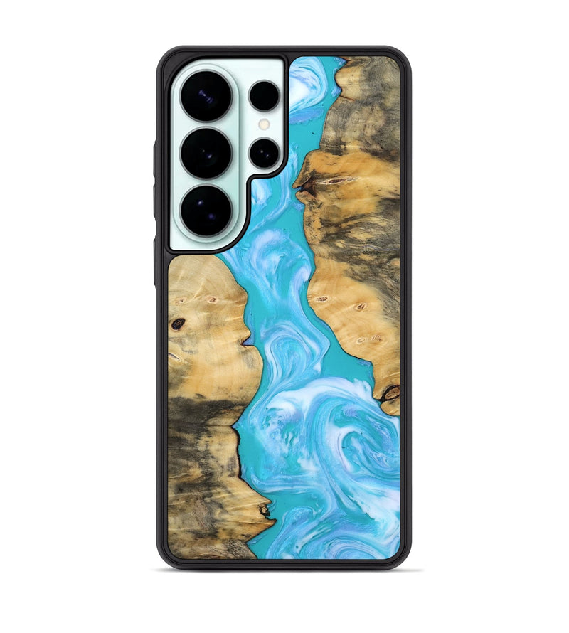 Galaxy S26 Ultra Wood Phone Case - Jaron (Blue, 808899)