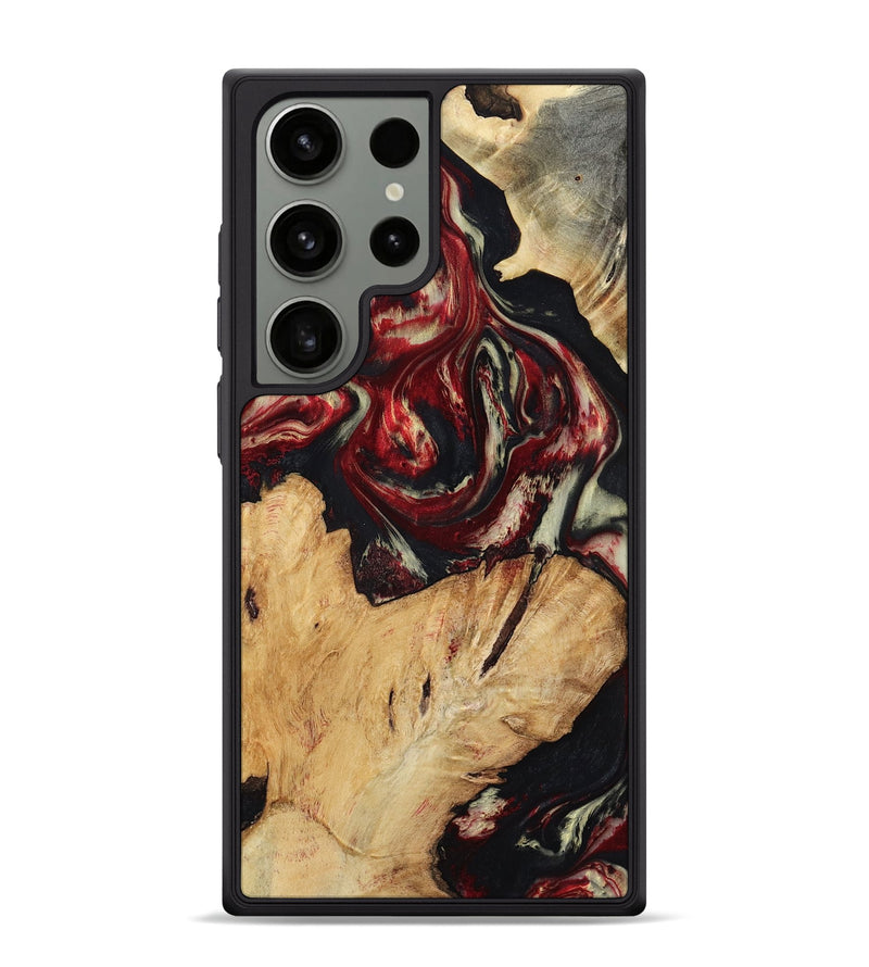 Galaxy S24 Ultra Wood Phone Case - Galen (Red, 808906)