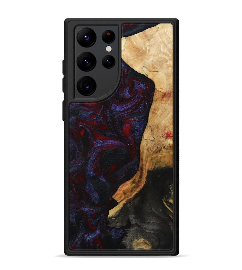 Galaxy S22 Ultra Wood Phone Case - Erich (Red, 808909)