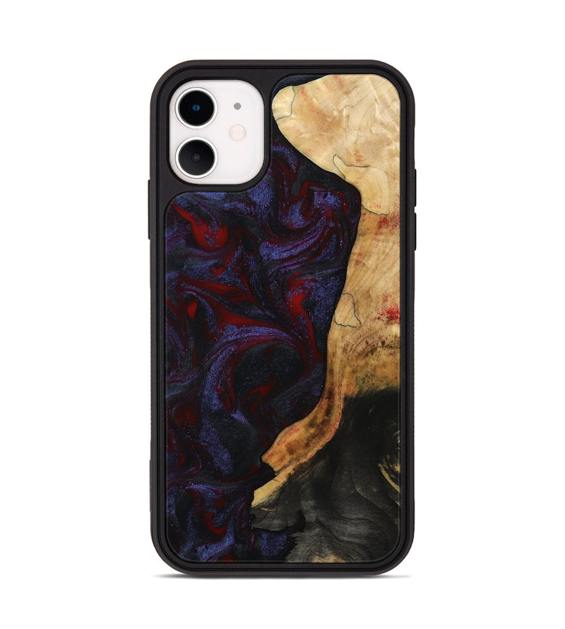 iPhone 11 Wood Phone Case - Erich (Red, 808909)