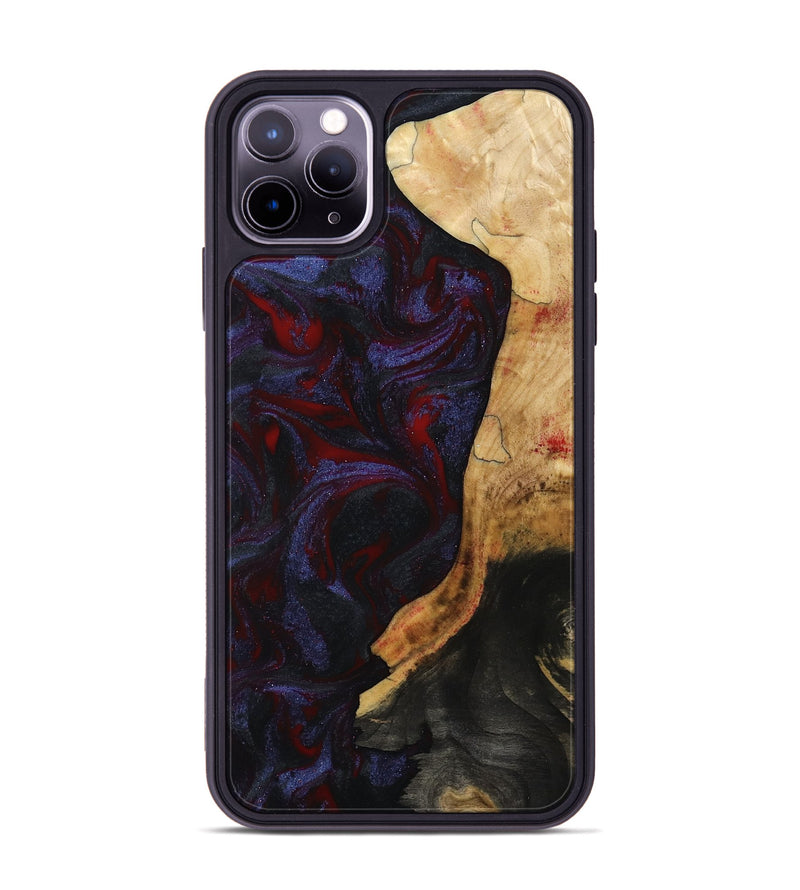 iPhone 11 Pro Max Wood Phone Case - Erich (Red, 808909)