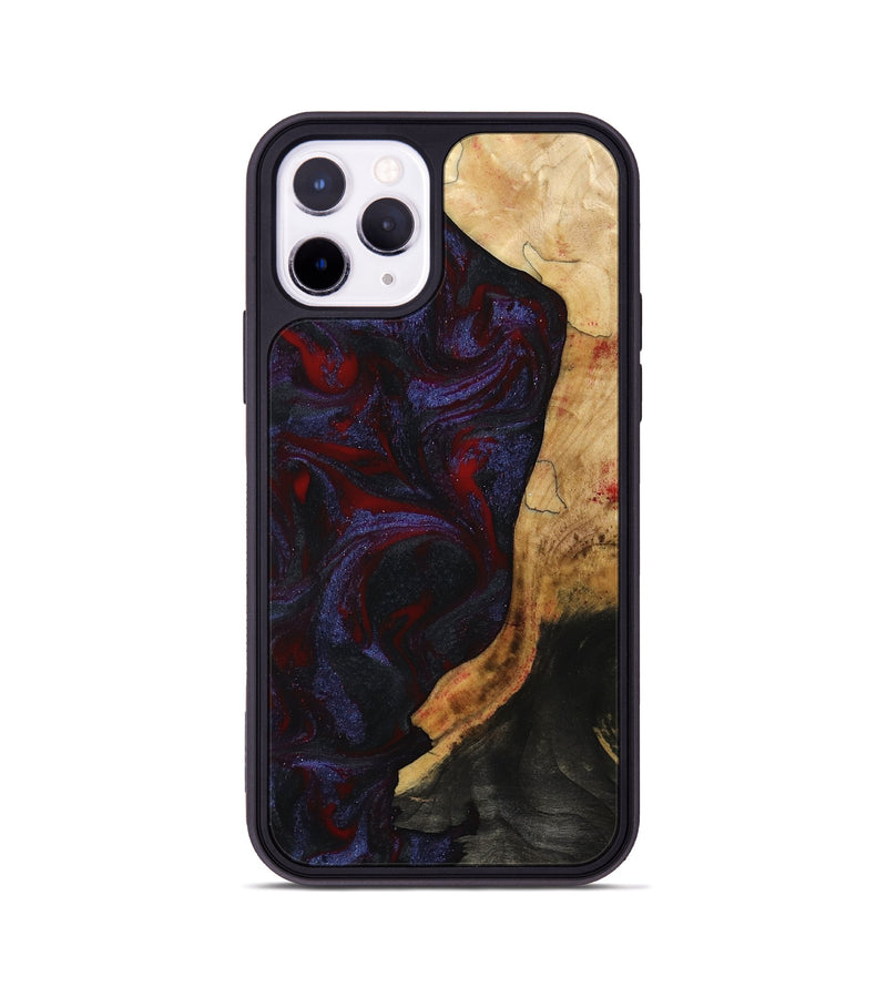 iPhone 11 Pro Wood Phone Case - Erich (Red, 808909)