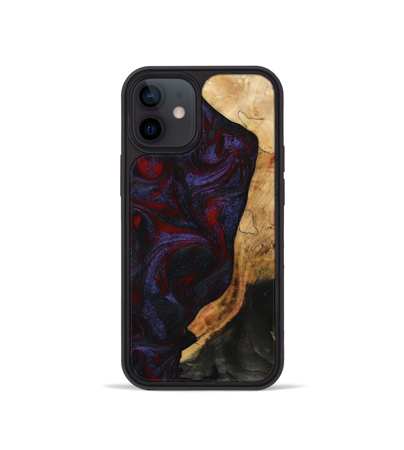iPhone 12 mini Wood Phone Case - Erich (Red, 808909)